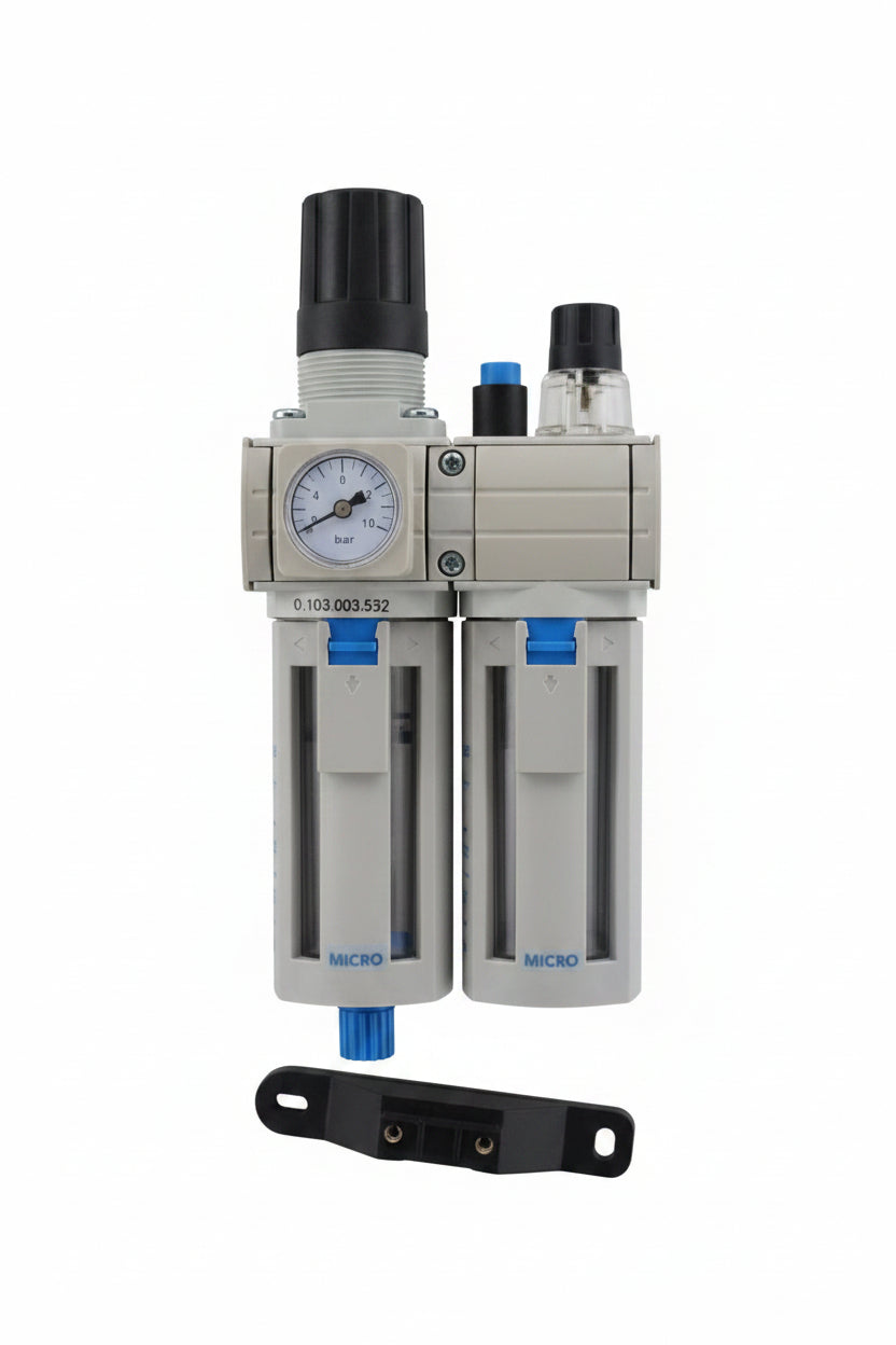Unidad FRL Compacta Micro QBM1 Bajo Caudal