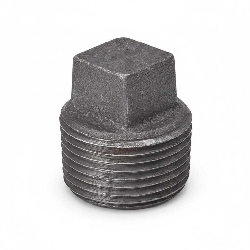 Tapón Macho de Cabeza Cuadrada 2-1/2" NPT Hierro Negro