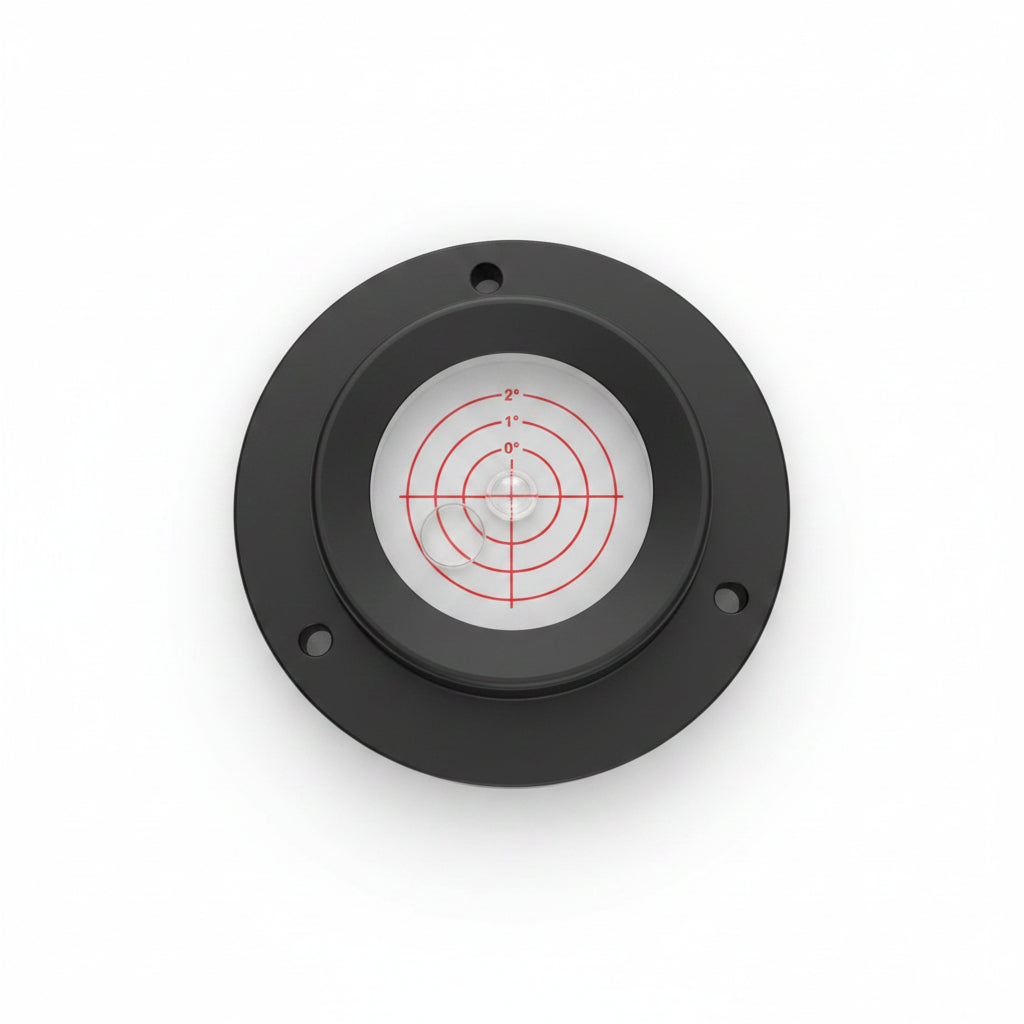 Nivel de Burbuja Circular 360° 40x10 mm con Brida