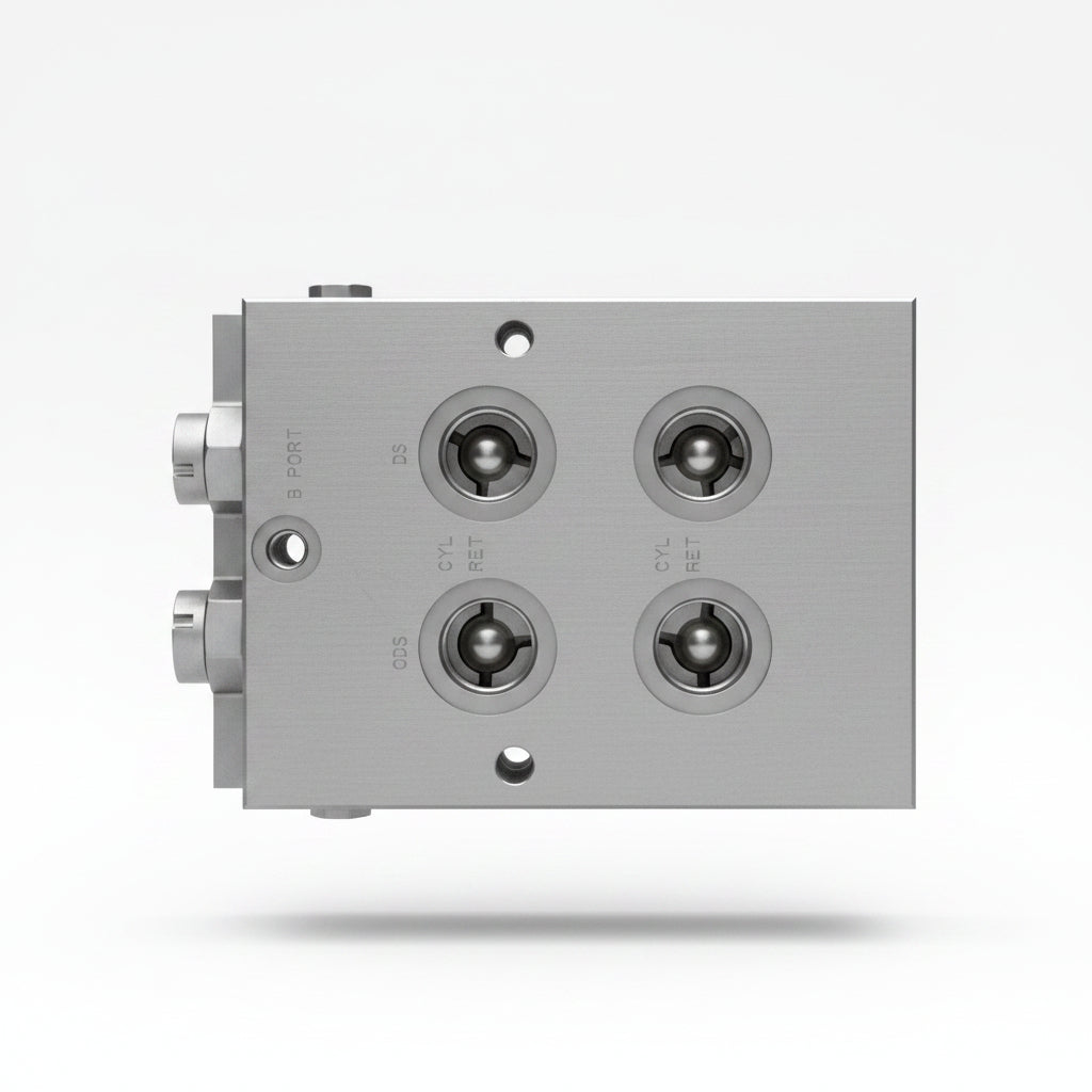 Bloque Manifold Hidráulico de Aluminio para Válvulas Serie 10