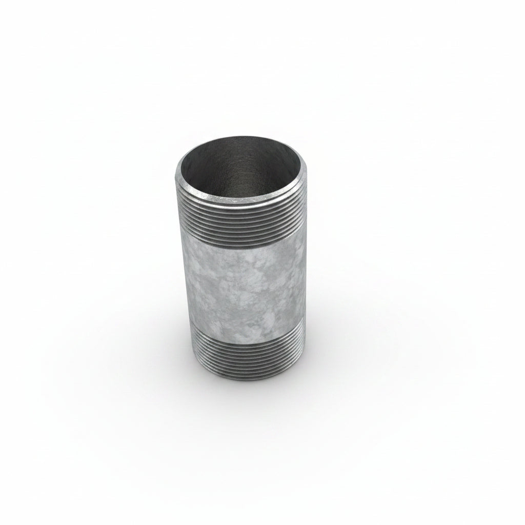 Niple de Acero Galvanizado 2" x 4" Rosca NPT