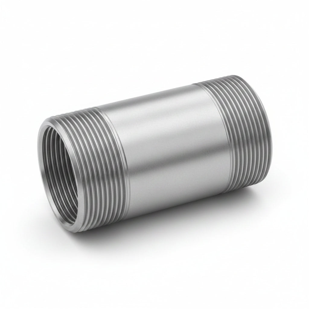 Niple de Acero Galvanizado 2" x 4" Rosca NPT