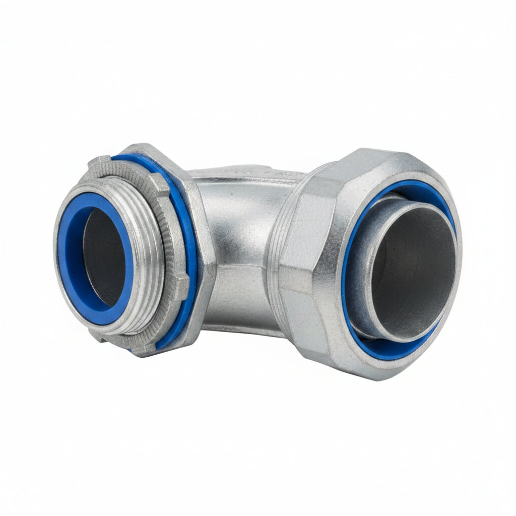 Conector Curvo 90° Liquid-Tight 1 1/2" Hermético para Conduit