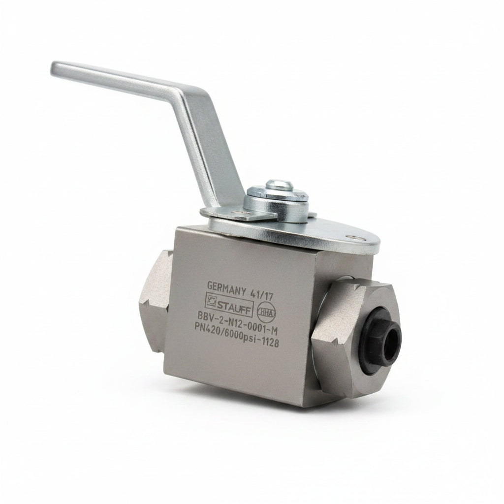 Válvula de Bola STAUFF 2 Vías Alta Presión 3/4" NPT