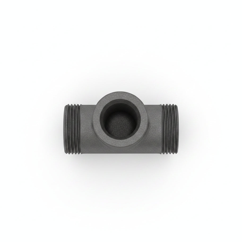 Tee de Hierro Negro 1/2" NPT Conexión en T