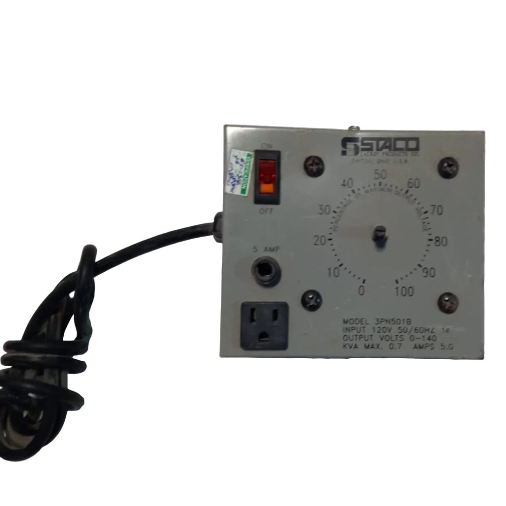 Variac Staco 3PN501B Autotransformador Variable 0-140V 5A