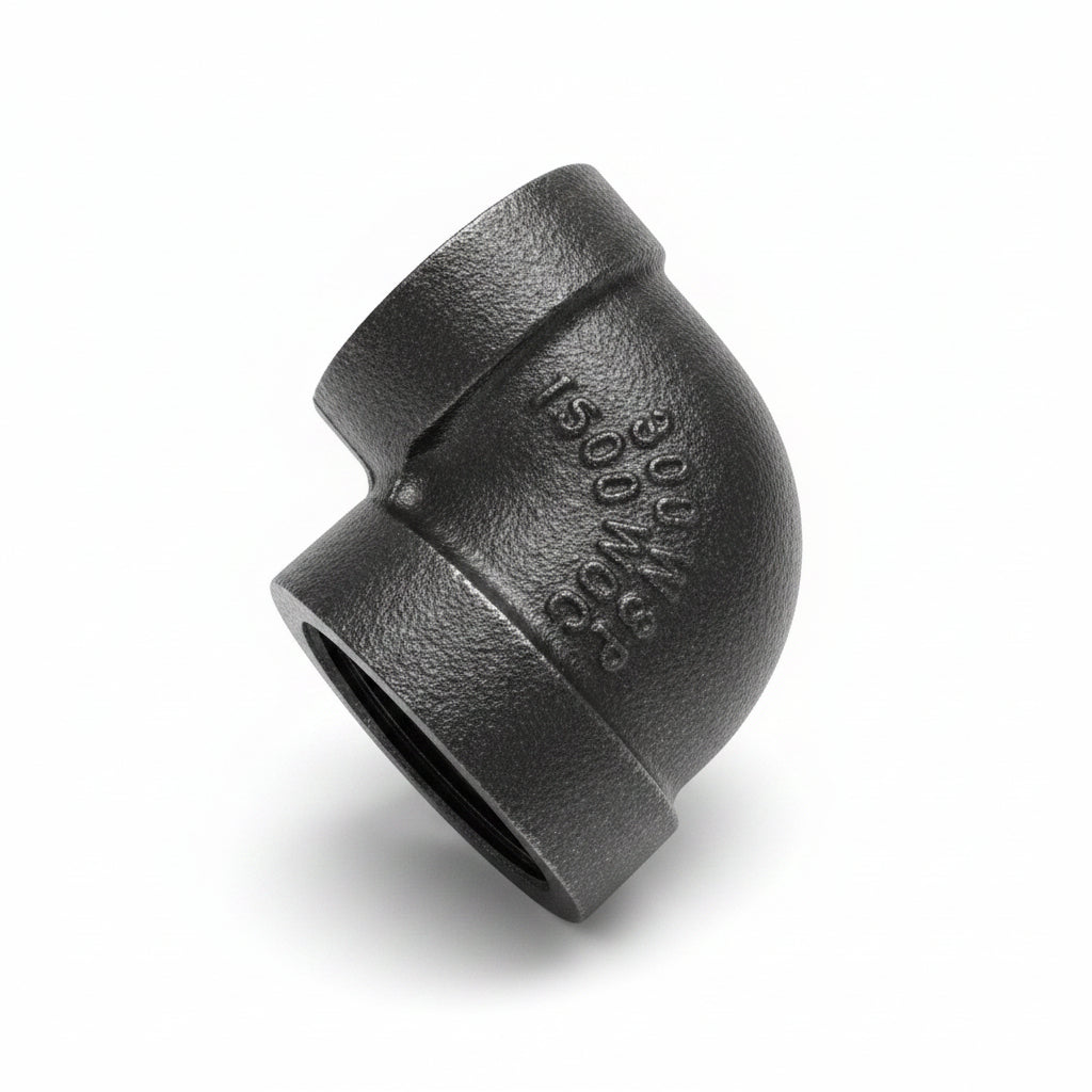 Codo 90° de Hierro Galvanizado 1 1/2" x 1"